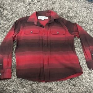 Old Navy Red and Black Plaid Shirt